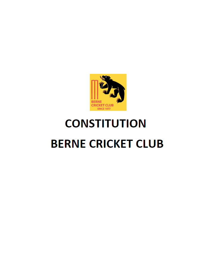 CONSTITUTION-Berne CC - page 1